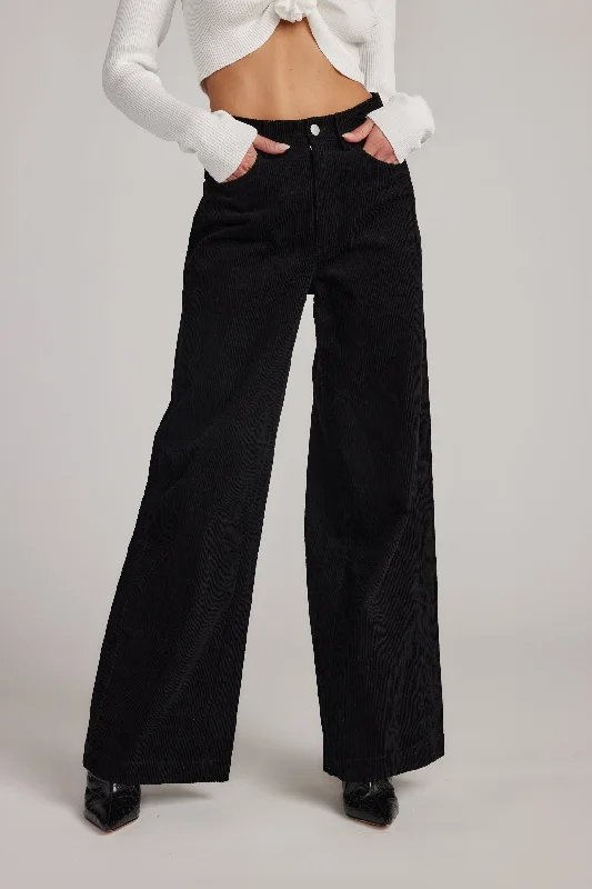 Fashion Elements Clarence Black Corduroy Pants
