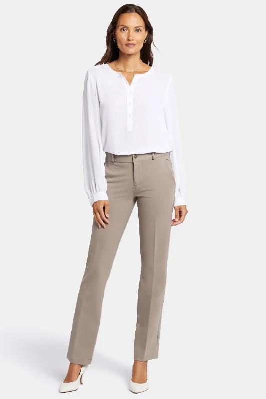 Romantic And Fresh Classic Trouser Pants In Petite - Saddlewood