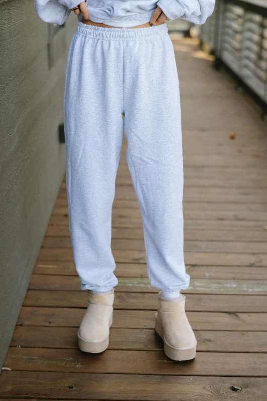 Spring Fashion Everyday Jogger Sweats-Light Gray