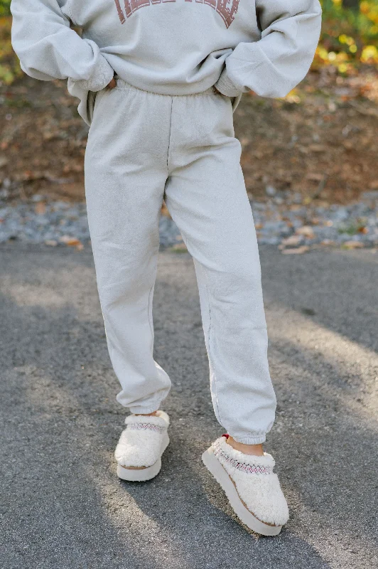 Street Cool Everyday Jogger Sweats-Tan