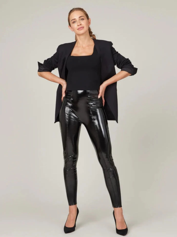 Slim Fit Faux Leather Spanx Leggings