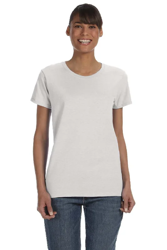 Personalized Clothing Gildan Womens Short Sleeve Crewneck T-Shirt - Ash Grey - Closeout Personalized Clothing Gildan Womens Short Sleeve Crewneck T-Shirt - Ash Grey - Closeout