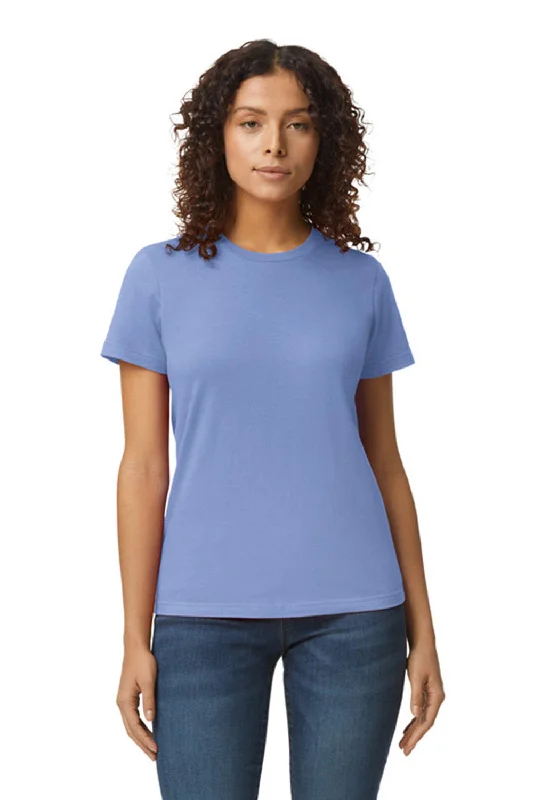 Cozy Chic Wear Gildan Womens Softstyle Short Sleeve Crewneck T-Shirt - Violet