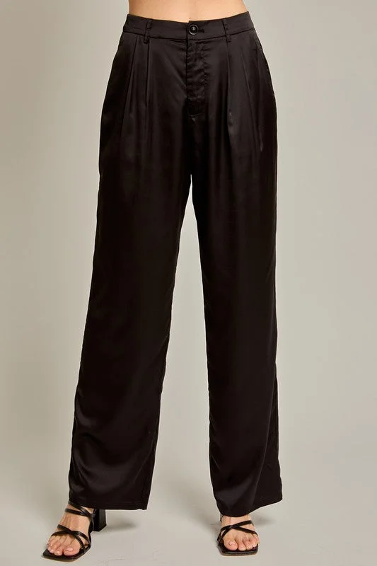 Trendy Wear Here We Go Satin Pants