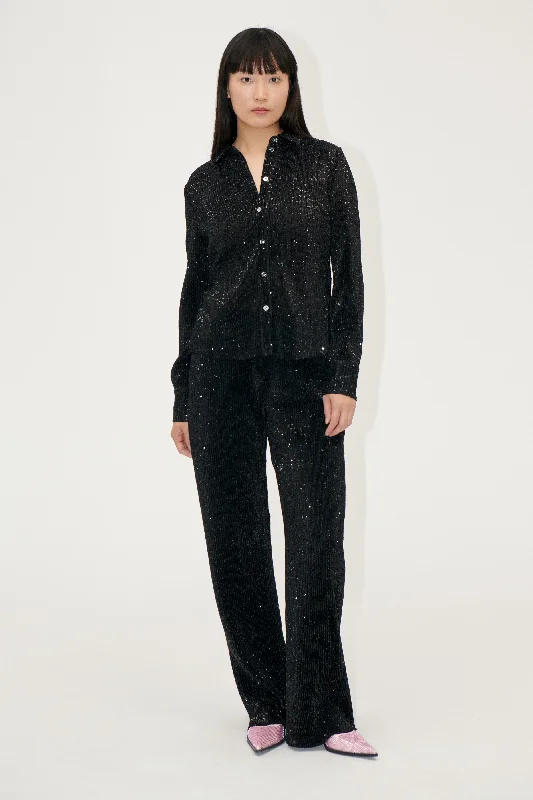 Easygoing Style Long Pants - Black