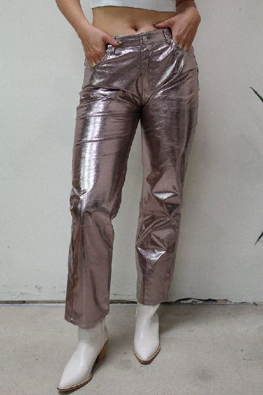 Cozy Fit Wear Let's Disco Metallic Pants