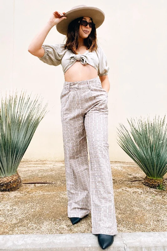 Easy Comfort Style Motel Rocks Onfal Trouser - Taupe