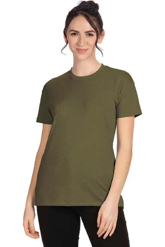 Trendy Items Next Level Womens Relaxed CVC Short Sleeve Crewneck T-Shirt - Military Green
