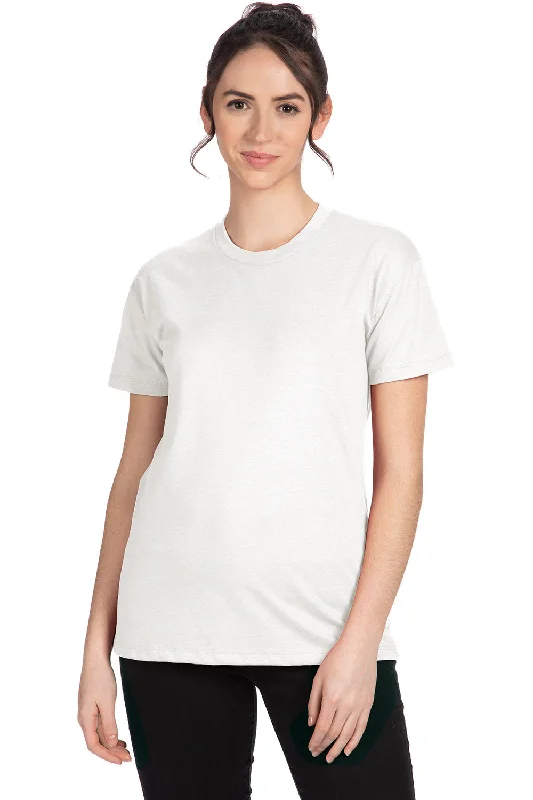 Sports Series Next Level Womens Relaxed CVC Short Sleeve Crewneck T-Shirt - White