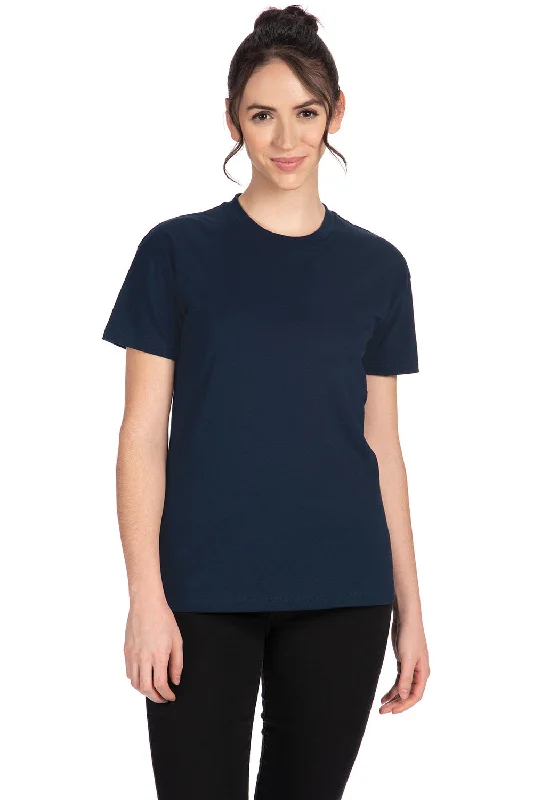 Weekend Style Next Level Womens Relaxed Short Sleeve Crewneck T-Shirt - Midnight Navy Blue Weekend Style Next Level Womens Relaxed Short Sleeve Crewneck T-Shirt - Midnight Navy Blue