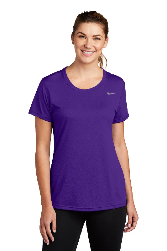 Practical Style Nike Womens Team rLegend Dri-Fit Moisture Wicking Short Sleeve Crewneck T-Shirt - Court Purple Practical Style Nike Womens Team rLegend Dri-Fit Moisture Wicking Short Sleeve Crewneck T-Shirt - Court Purple