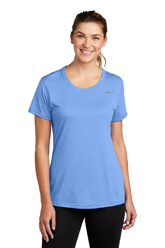High-end Fabrics Nike Womens Team rLegend Dri-Fit Moisture Wicking Short Sleeve Crewneck T-Shirt - Valor Blue High-end Fabrics Nike Womens Team rLegend Dri-Fit Moisture Wicking Short Sleeve Crewneck T-Shirt - Valor Blue
