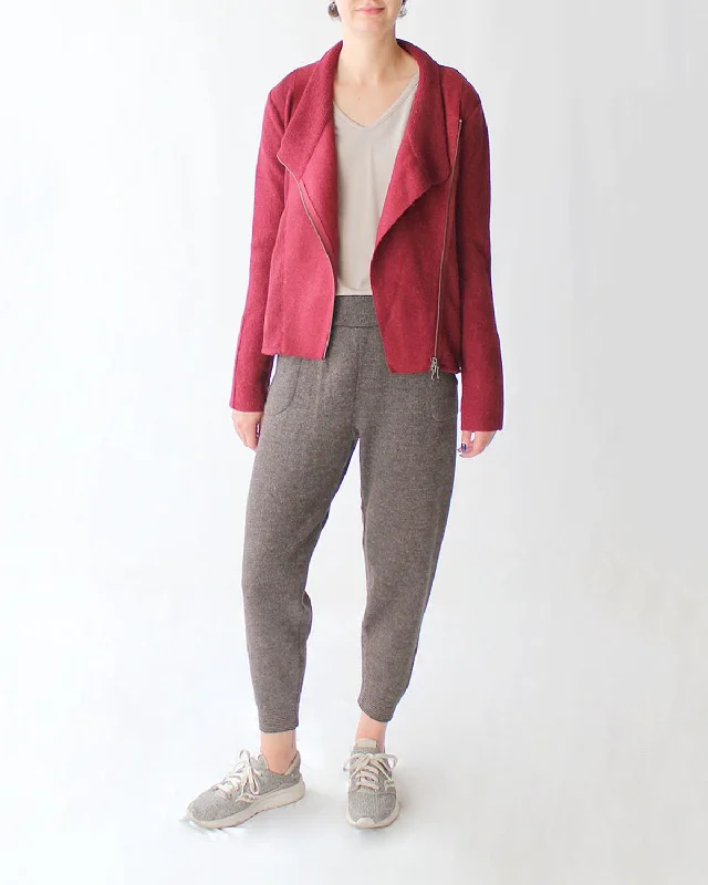 Noble And Elegant Pique Baby Alpaca Joggers
