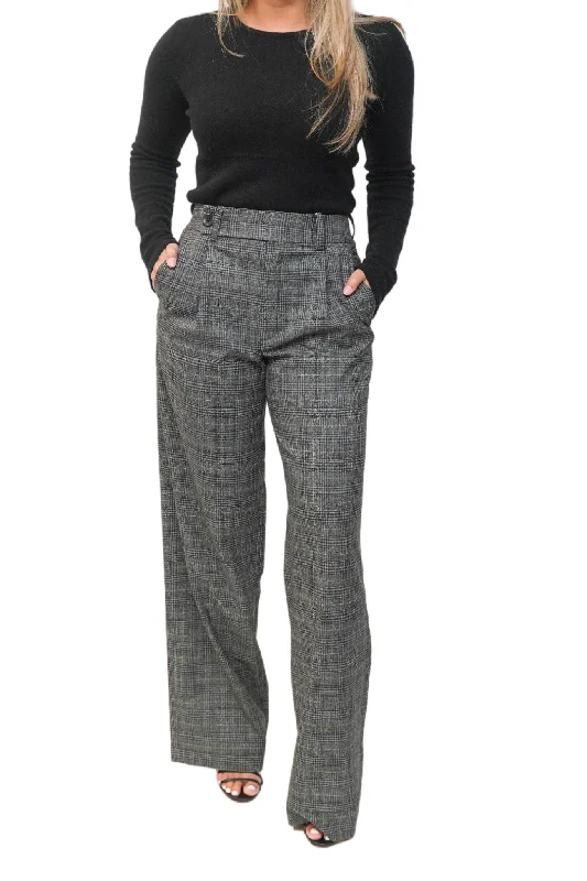 Must-have For Autumn And Winter Plaid Suiting Pant