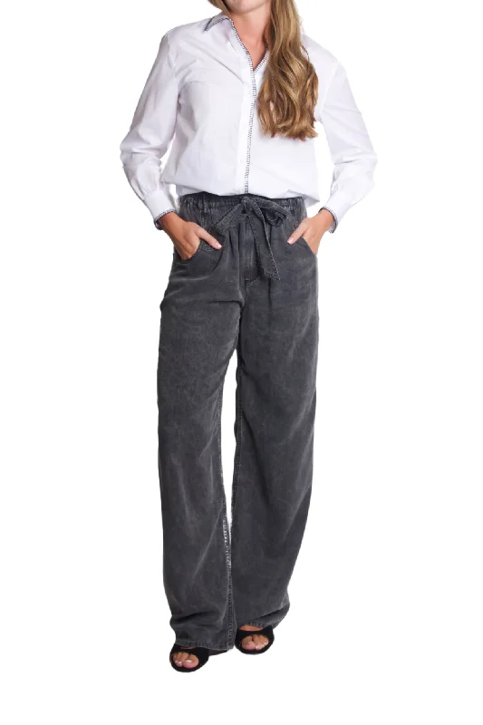Exquisite Fabrics Priana Pants in Faded Black