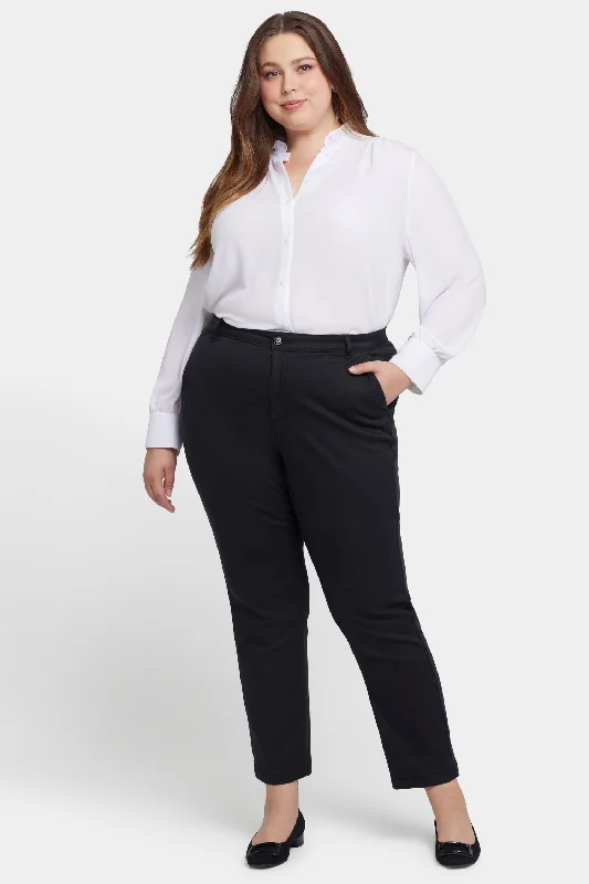 Casual Comfort Sadie Slim Pants In Plus Size - Black