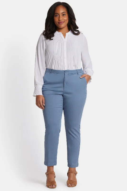 Preview New Products Sadie Slim Pants In Plus Size - Blue Stone