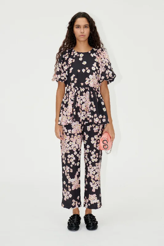 Trendy Items SGIsra Pants - Pink Ditzy Flowers