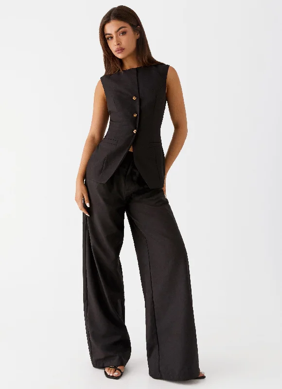 Siena Style Tailored Pants - Black