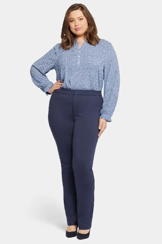 Sports And Leisure Slim Trouser Pants In Plus Size - Oxford Navy