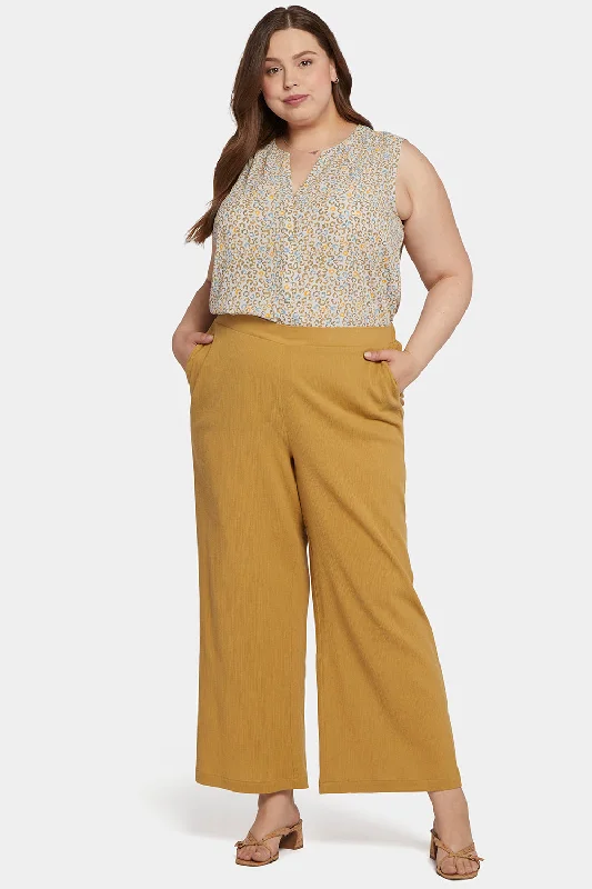 Cozy Essentials Straight Pull-On Pants In Plus Size - Olive Oil