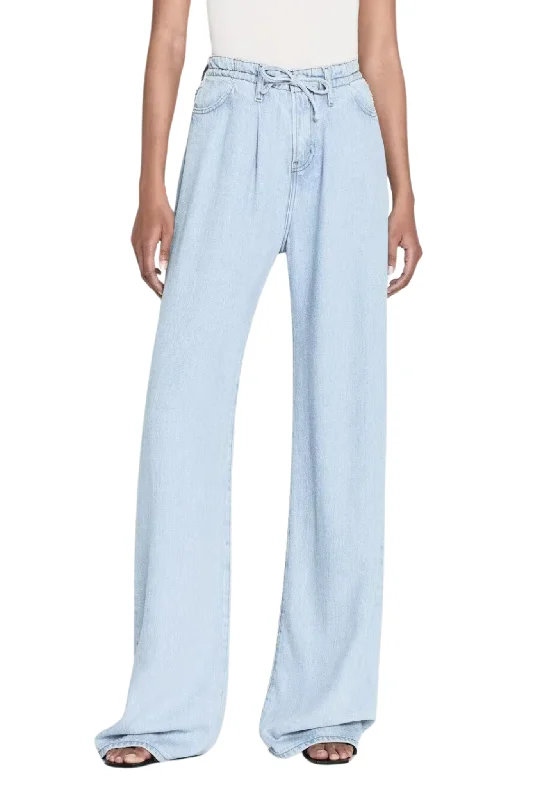 New Autumn And Winter Styles Super Drape Drawstring Wide Leg in Calabria