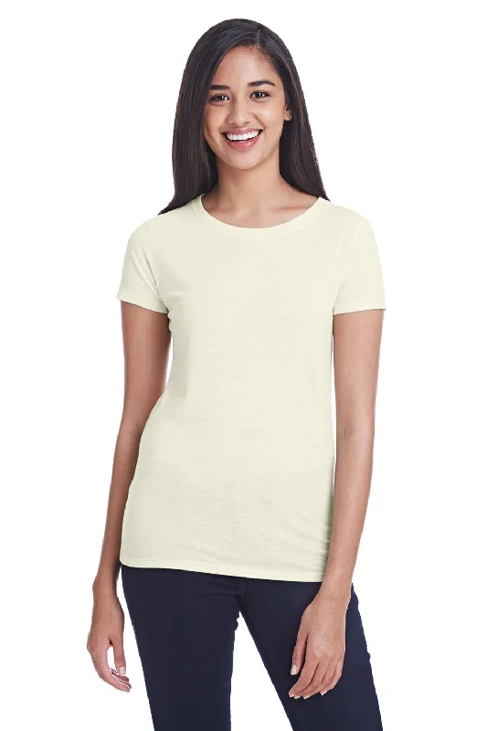 Threadfast Apparel Womens Short Sleeve Crewneck T-Shirt - Cream