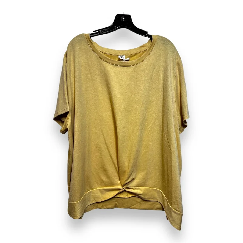 Classic Retro Top Short Sleeve Basic By Sew In Love In Yellow, Size: 3x