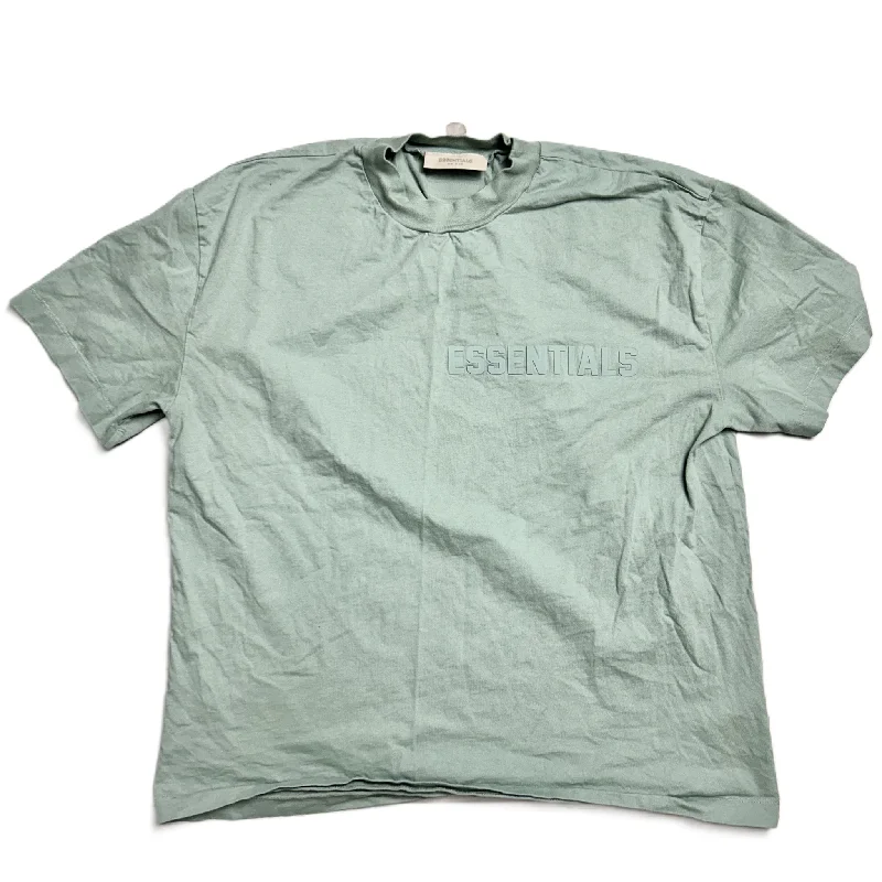 Diamond Series Top Short Sleeve By Essentials Fear Of God In Blue, Size: Xl