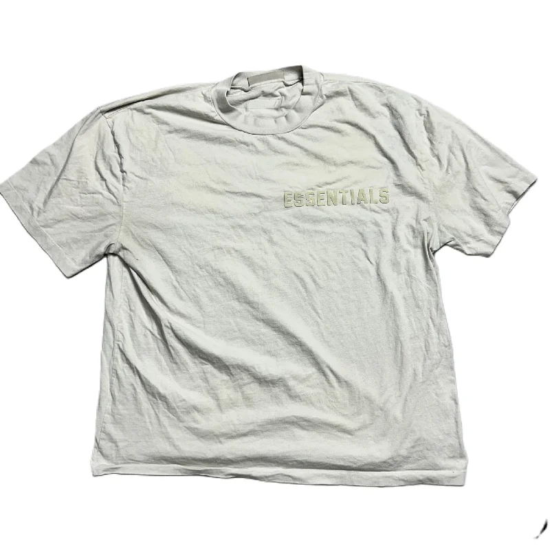 Relaxed And Casual Top Short Sleeve By Essentials Fear Of God In Cream, Size: 1x