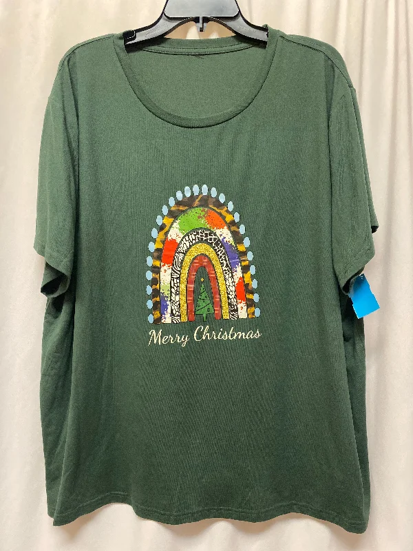 Comfortable Mind Top Short Sleeve By Cmf In Green, Size: 3x