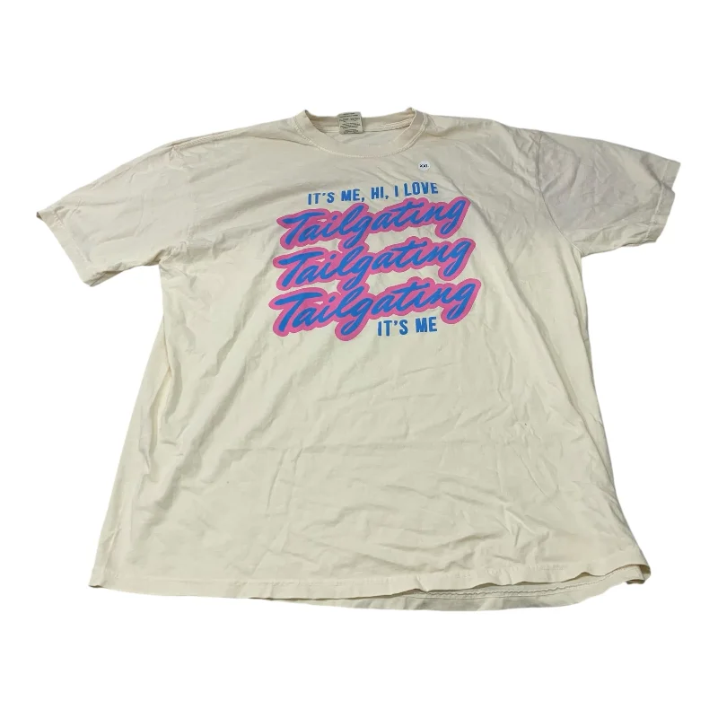 Preview New Products Top Short Sleeve By Comfort Colors In Cream, Size: 2x