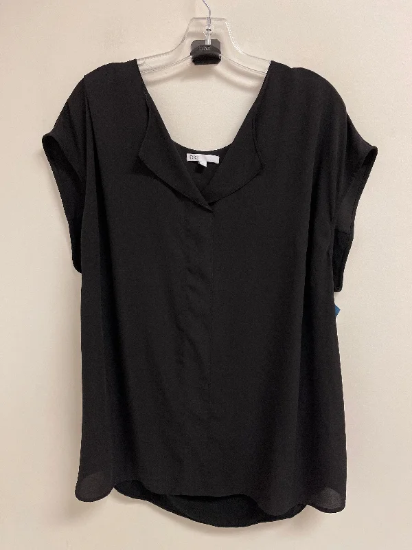 Comfortable And Simple Top Short Sleeve By Dr2 In Black, Size: 2x