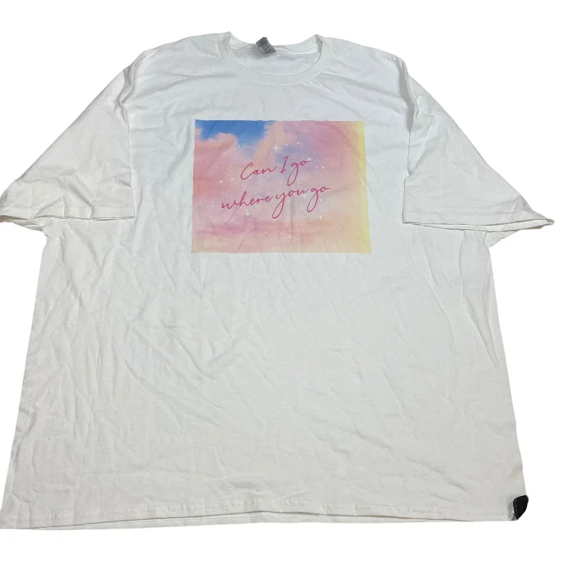 Cozy Fitting Top Short Sleeve By Gildan In White, Size: 3x