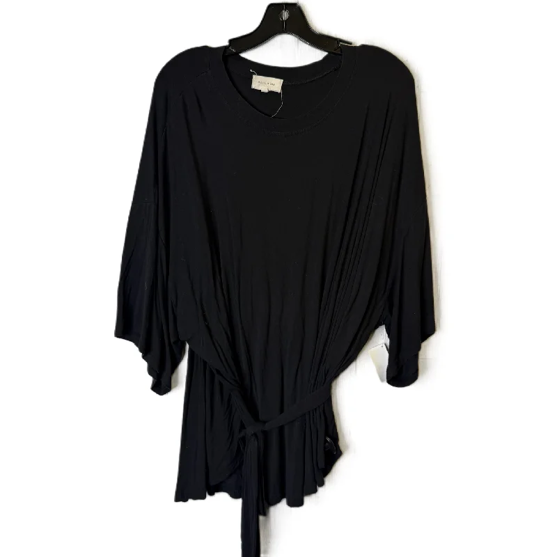 Exquisite Craftsmanship Top Short Sleeve By Melloday In Black, Size: 3x