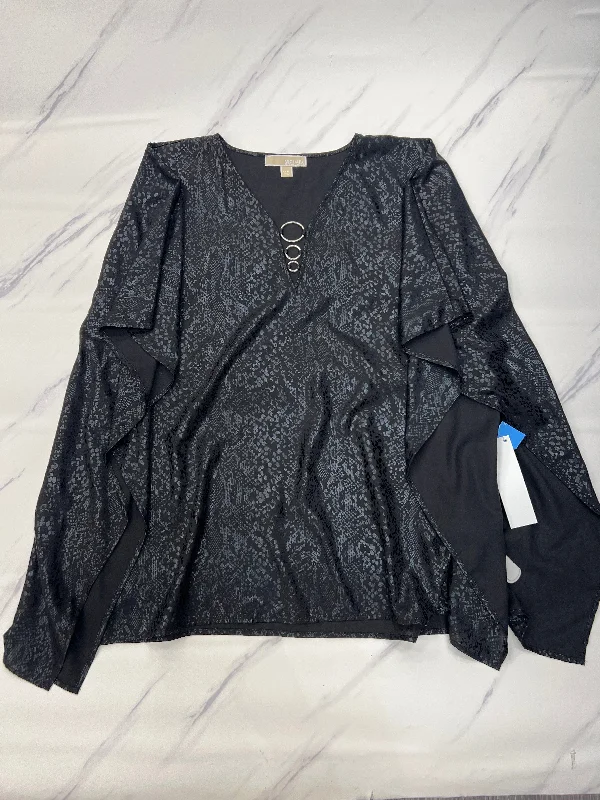 Goddess Outfit Top Short Sleeve By Michael By Michael Kors In Black, Size: Xl