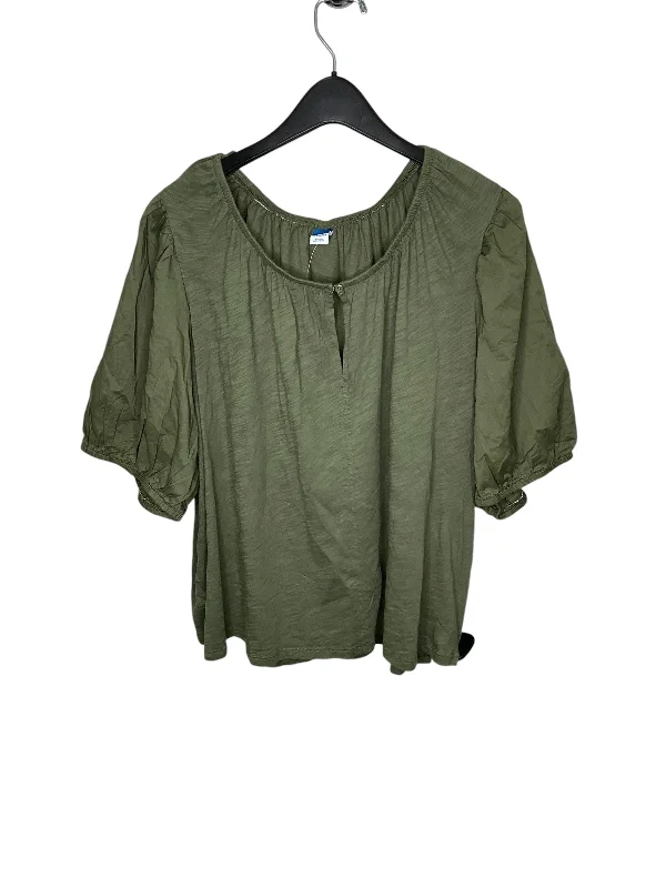 Fashion Pioneer Top Short Sleeve By Old Navy In Green, Size: 3x