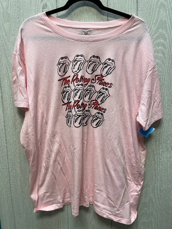 Cozy Fashion Trends Top Short Sleeve By Torrid In Pink, Size: 1x