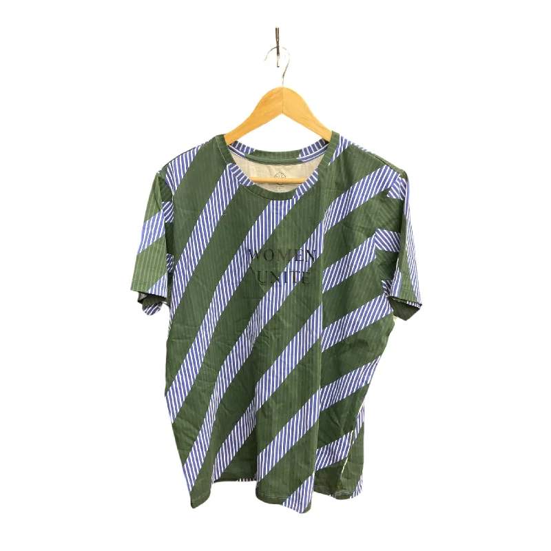 Timeless Outfits Top Short Sleeve Designer By Tory Burch In Striped Pattern, Size: Xl