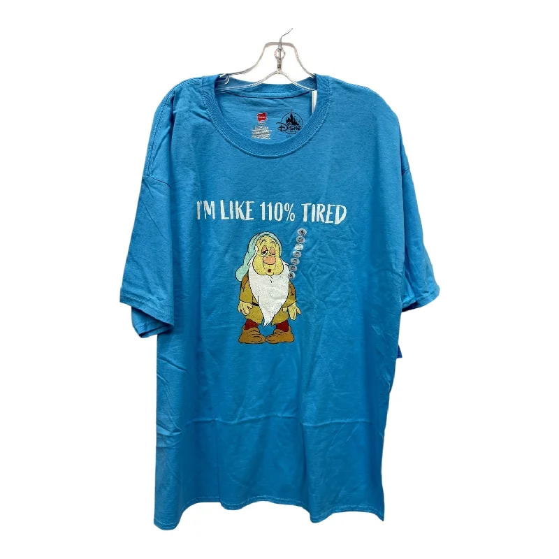 Thin Design Top Ss By Disney Store In Blue, Size:2X