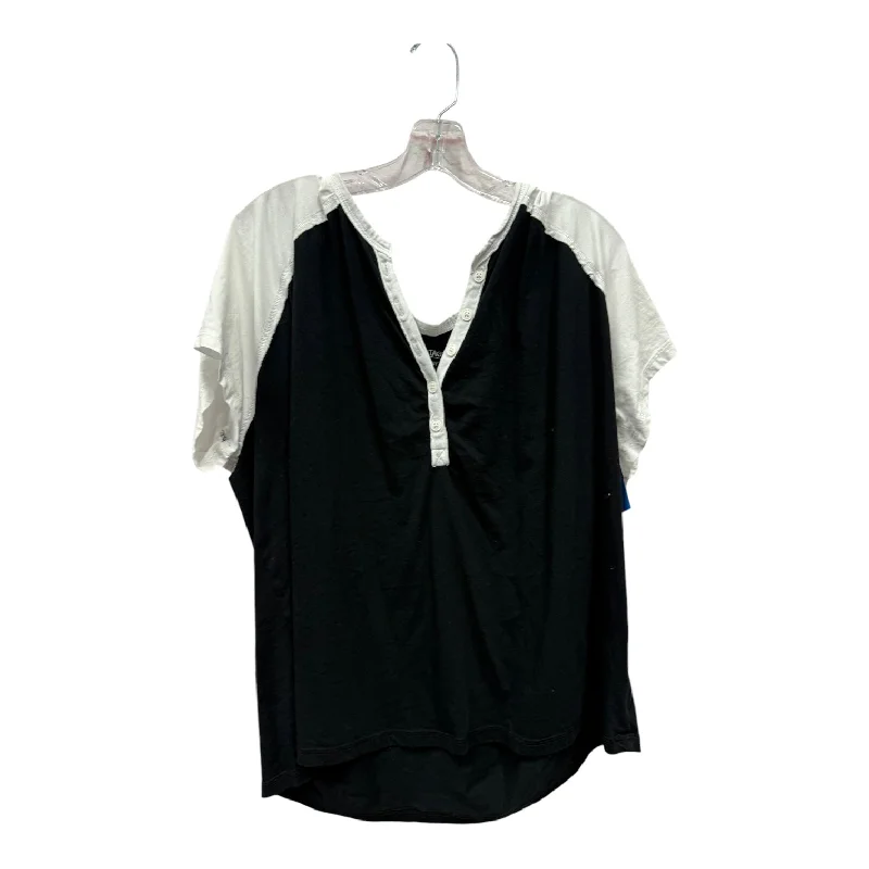 European And American Style Top Ss By Torrid In White, Size:3X