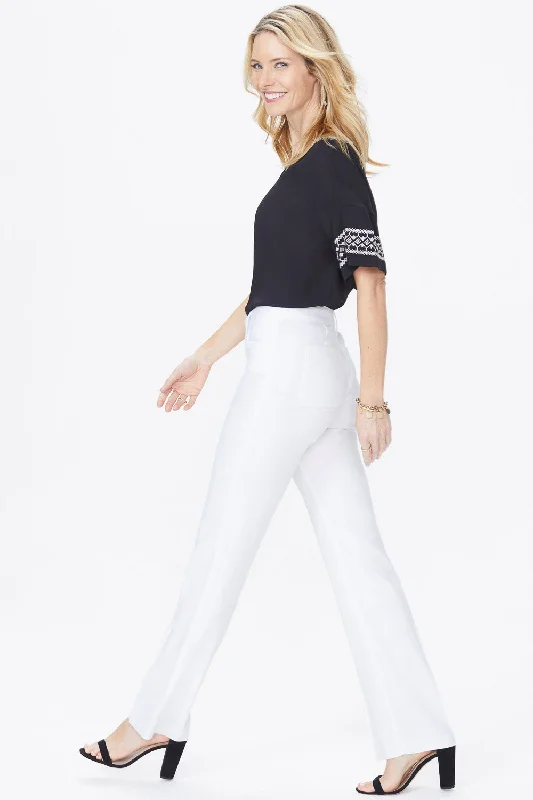 Playful Style Trouser Pants In Petite - Optic White