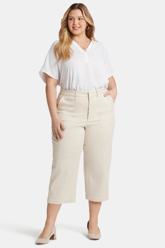 Comfortable Sweaters Utility Pants In Plus Size - White Creek
