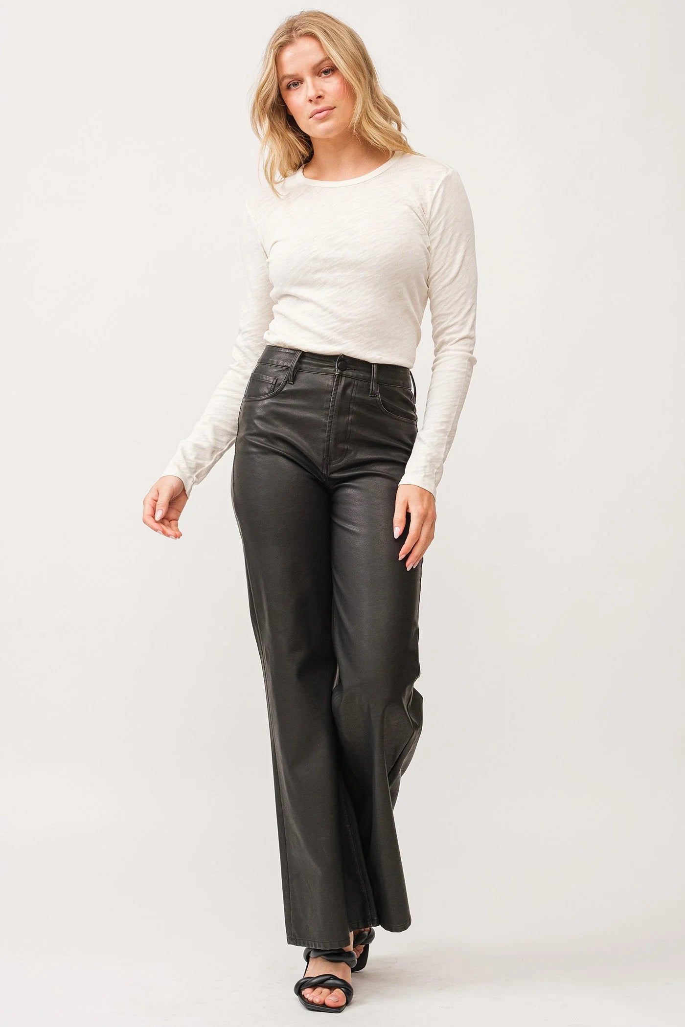 Noble And Elegant Vegan Leather Fiona Pant