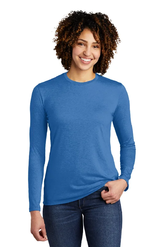 Must-have For Fashion Allmade Womens Long Sleeve Crewneck T-Shirt - Azure Blue