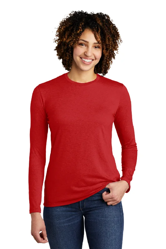 Comfortable Tops Allmade Womens Long Sleeve Crewneck T-Shirt - Rise Up Red