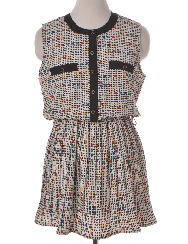 Fashion Must-have Label Patterned Summer Short Dress