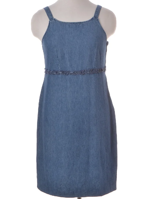 Urban Sense Label Pinafore Denim Dress