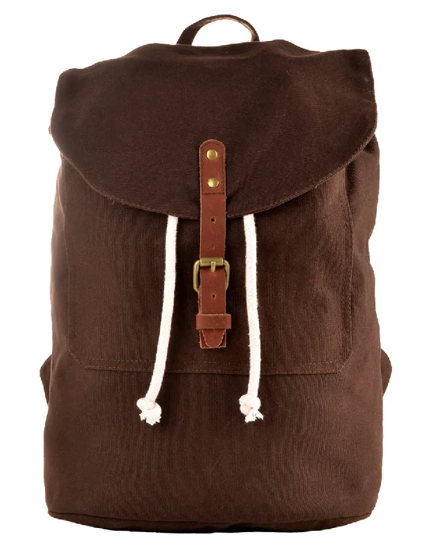 Fashionable In The Times Label Parker Canvas Backpack