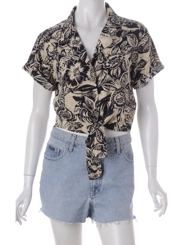 Soft Layers Label Peggy S/S Print tie Blouse